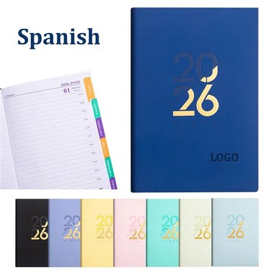 Custom 2026 Soft Cover Pu Leather Planner