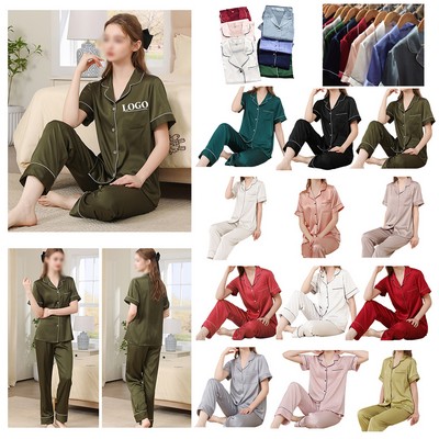 Ladies' Two-Piece Short-Sleeve Sleep Set