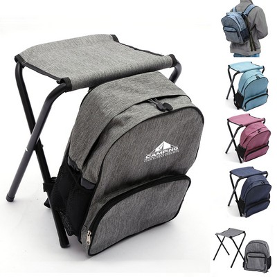 Portable Foldable Camping Backpack Stool