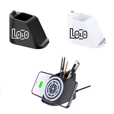 Desk Organizer with Wireless Charger