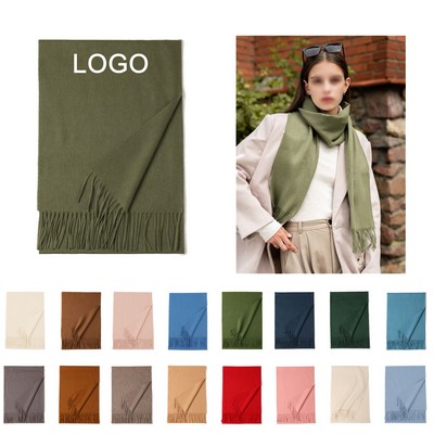 Solid Color Wool Scarf