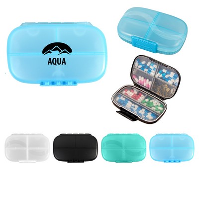 Portable 7 Compartment Pill Organizer Medicine Box