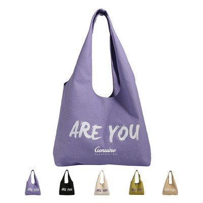 Foldable Shopping Tote Bag with Pocket