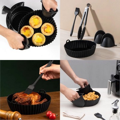 UBER Appliance Air Fryer Silicone Liner Reusable 4-7 Qt Kit