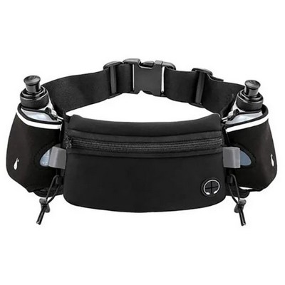 Custom Sports Waist Bag w/Water Bottles