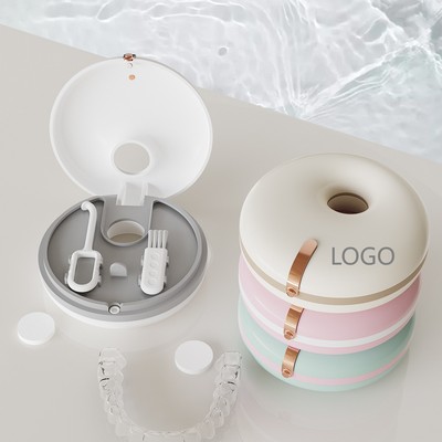 Donut Style Portable Orthodontic Aligner & Retainer Storage Case