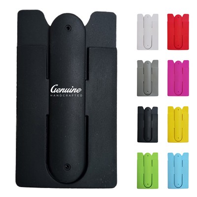 Silicone Card Holder Phone Wallet Stand