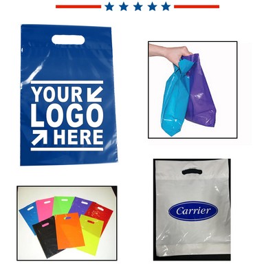 Die-cut handle plastic bag