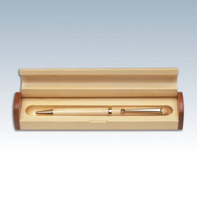 Wooden Maple Accent Pen Cases