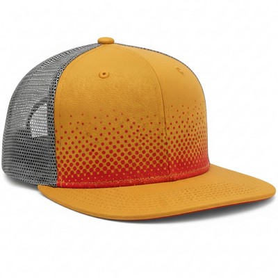 Richardson Laser Cut Trucker Hat Snapback 100% Polyester
