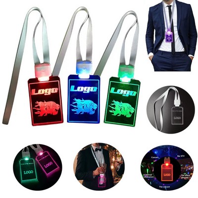 Custom Party Club LED Name Tag