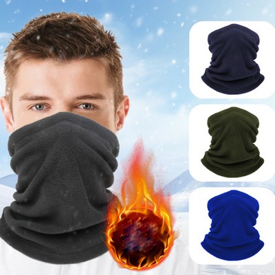 Winter Neck Gaiter Warmer Windproof Face Cover Fleece Mask Scarf