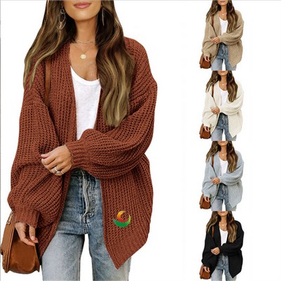 Knitted Sweater Solid Color