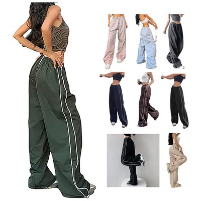 Women's Baggy Y2K Parachute Track Pant