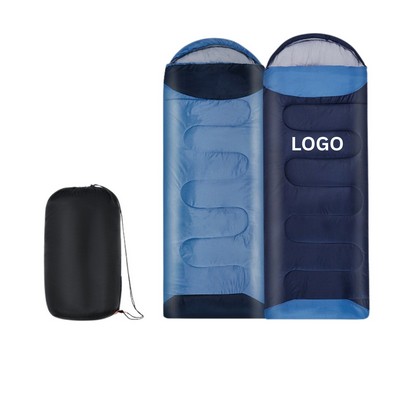 Lightweight 3-Season Envelope Sleeping Bag with Compression Sack