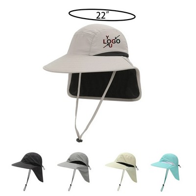 Fast Drying Bucket Hat With Neck Cover