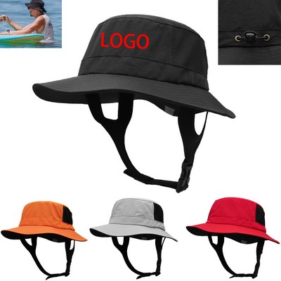 UPF 50+ Nylon Bucket Hat with Neck Flap