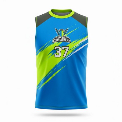 Unisex & Kids' Brushed Sublimated Sleeveless T-Shirt