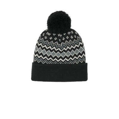 Port Authority® Alpine Pom Beanie