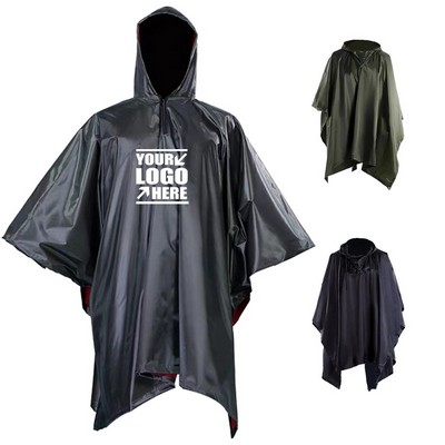 3-In-1 Waterproof Lightweight Unisex Raincoat Poncho