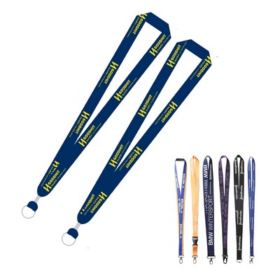 Sublimated Lanyard W/Metal Crimp & Metal Split