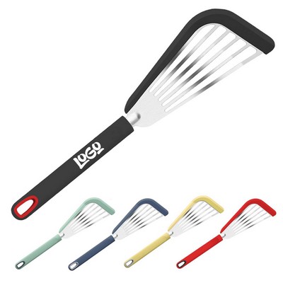 Kitchen Silicone Stainless Steel Fish Spatula