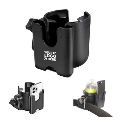 Stroller Cup Holder with Phone Holder