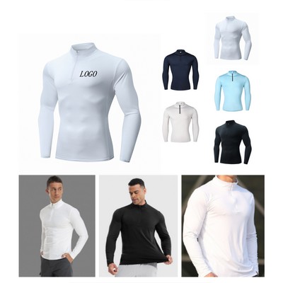 Men's Stand Collar Fitness Top (XS - 3XL)