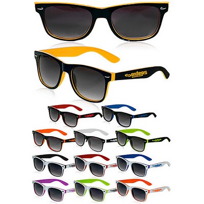 Two-Tone Frame Sunglasses