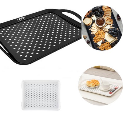 Nonslip Serving Tray with Handles Dishwasher Safe