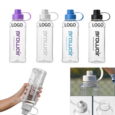 32oz Transparent Water Bottle for Fitness Enthusiasts