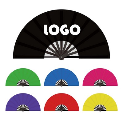 Colorful Bamboo Bone Kung Fu Fan