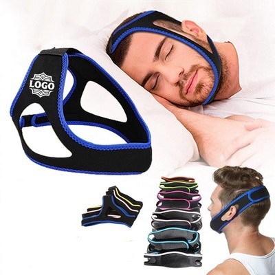 Adjustable Hook-And-Loop Anti-Snoring Chin Strap