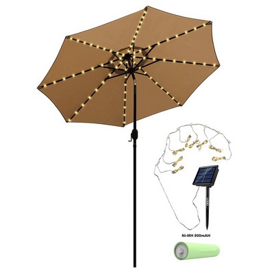 Outdoor Solar Umbrella Light String