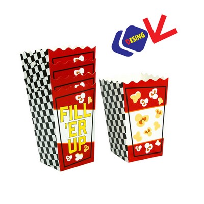 Customizable Full Color Food Grade Popcorn Bag Paper Boxes