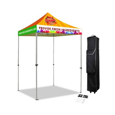 5' x 5' Heavy Duty Pop Up Tent w/ Dye Sublimation Canopy