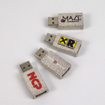 Wheat Straw USB Data Blocker Adapter