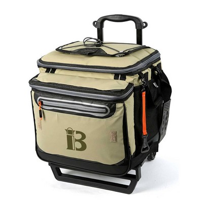 60-Can Insulated Trolley Cooler Bag with Wheels