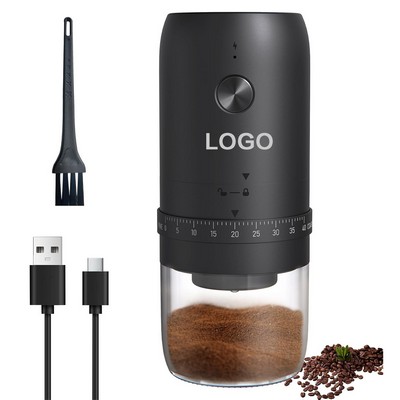 Portable Electric Burr Coffee Grinder with 40 Adjustable Settings