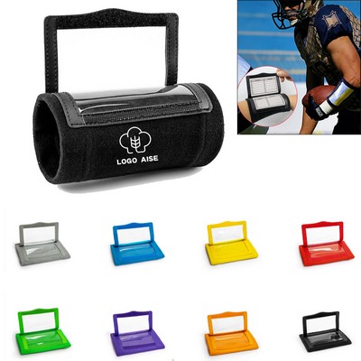 Rugby Tactics Playbook PVC Flip Cover Wristband