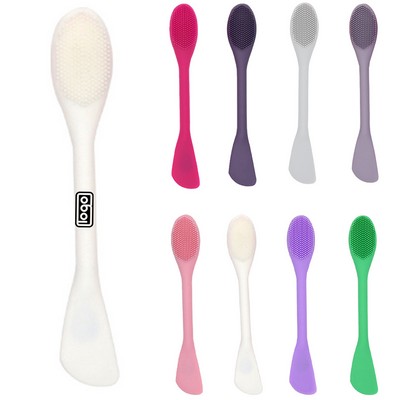 Doube-Ended Silicone Facial Mask Brush Scraper Tool