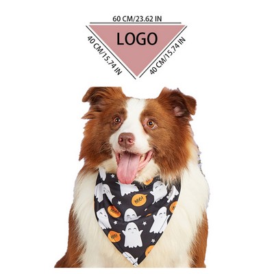Custom Full Color Pet Drool Towel Triangle Scarf