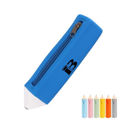 Pen Shape Silicone Pencil Case