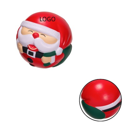 Festive Santa Claus Ball Stress Reliever
