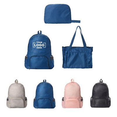 Outdoor travel backpack travel agency thickened large capacity folding double shoulder bag men and w