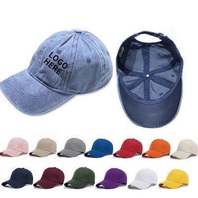 Pure Cotton Adjustable Baseball Hat