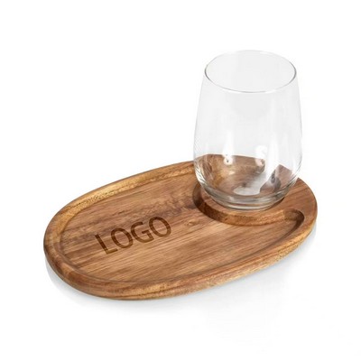 Bamboo Wine Glass Tray