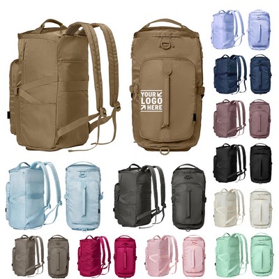 Women Workout Gym Backpack Compartment Sports Duffel Gym Bag With Shoe