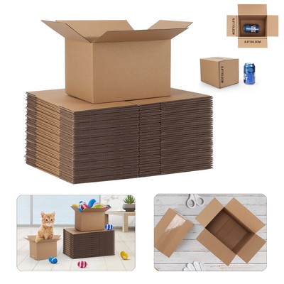 Recyclable 8x6x6" Shipping Corrugated Cardboard Box for Packaging Small Business