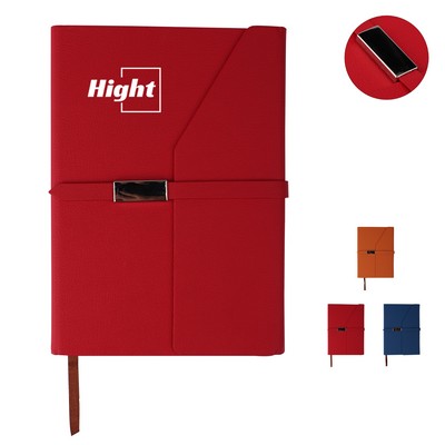 A5 Hardcover Notebook W/ Magnetic Closure-200 Lined Pages